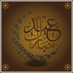 Eid-Ul-Fitr Vector Illustration Greeting Card N12