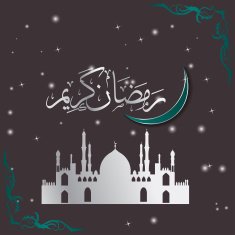 Ramadan Kareem Vector Illustration Greeting Card N26