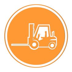 Forklift Vector icon