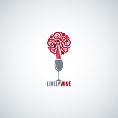 wine glass design concept background