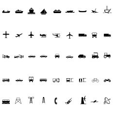 Transport icon set N4