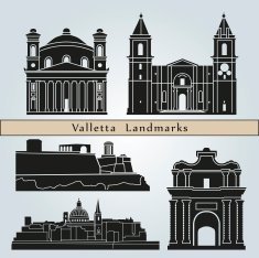Valletta landmarks and monuments