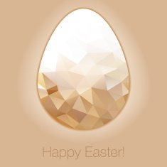 easter egg in the style of crystal