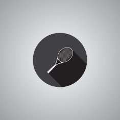 Tennis symbol flat