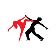 Latin dancers silhouettes N3