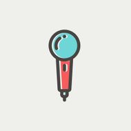 New microphone thin line icon N3