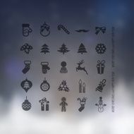 Christmas icons set N180