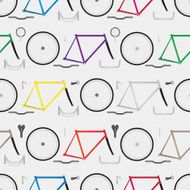 Bicycle seamless pattern N22