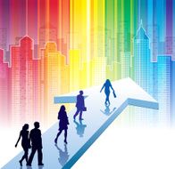 Businesspeople in a hurry N9