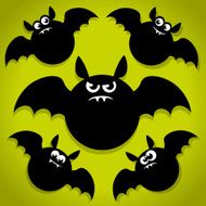 Scary Little Bat Halloween Icons