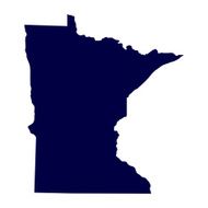 map of the U S state Minnesota N4