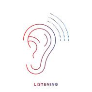 Line Ear Symbol