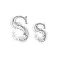 Black Smoke font Letter S N2