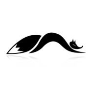 Fox silhouette for your design