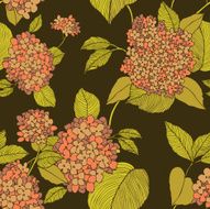 Seamless pattern with flowers lilac N16
