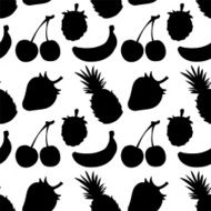 seamless pattern with fruits and berries N10