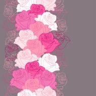 Seamless pattern with flowers roses N9