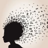 Musical female head N2
