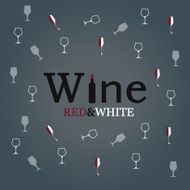 wine glass concept menu design