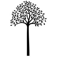 Vector tree silhouette N9