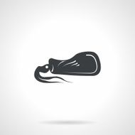 Squid black vector icon