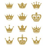 Crown collection - vector silhouette N2