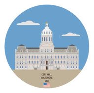 City hall Baltimore USA N2