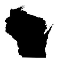 Map of the U S state Wisconsin N2