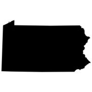Map of the U S state Pennsylvania N2