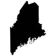 map of the U S state Maine N3