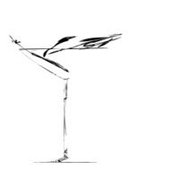 Stylized Wineglass For Fault N4