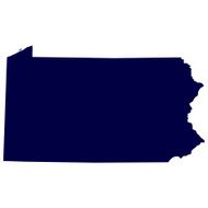 Map of the U S state Pennsylvania N3