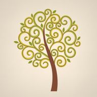 Stylized vector tree N7