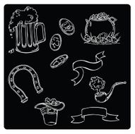Vector Illustration Silhouette of St Patrick&#039;s Day N2