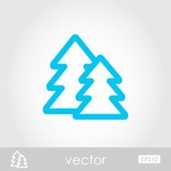Forest vector icon