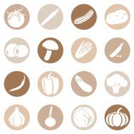 Vector Set of Vegetables Icons N13