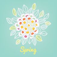 Floral Greeting Card N106