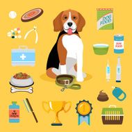 Dog life icons