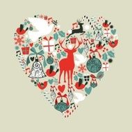Christmas love heart N6
