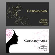 Business card for hairdressers N2