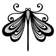 Vector Beautiful Dragonfly