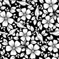 Seamless pattern with flowers and leaves Vector illustration N2