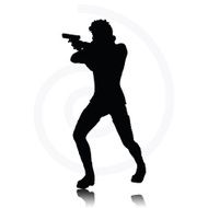 man with a gun N34