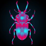 Abstract beetle illustration