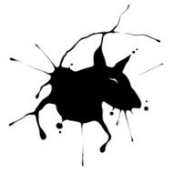 Inkblot Bull terrier