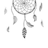 Vector hand drawn Dreamcatcher