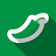 green paprika and long shadow