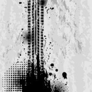 Grunge tire tracks background