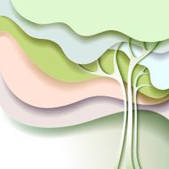 Abstract spring tree N2