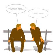 Talking On A Bench